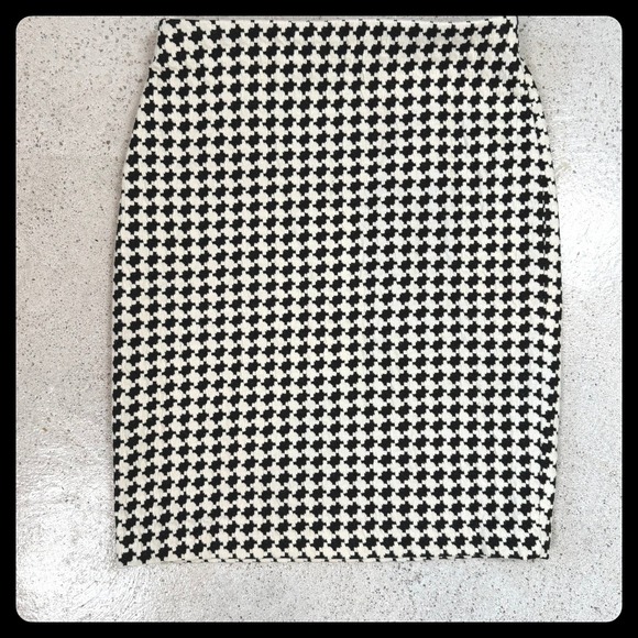 Philosophy Republic Clothing Dresses & Skirts - Philosophy Republic Houndstooth Pencil Skirt Y2K 2010's Business Casual Bodycon‎